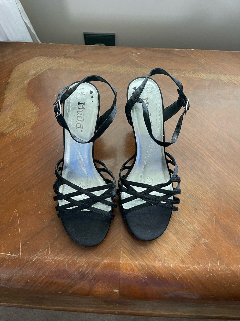 Mudd Black Strappy High Heel Sandals
